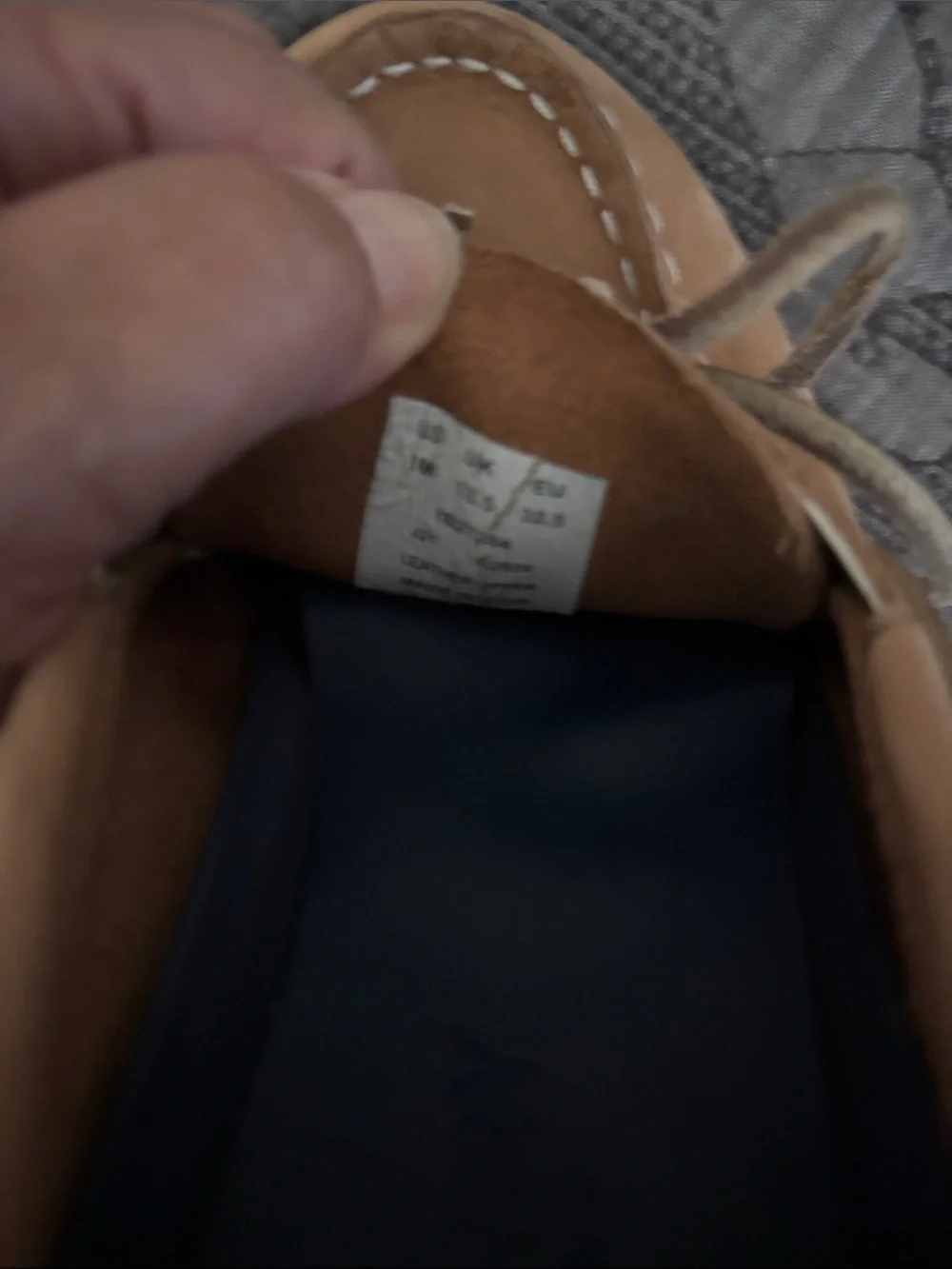 Sperry Kids Tan Moccasin Boat Shoes